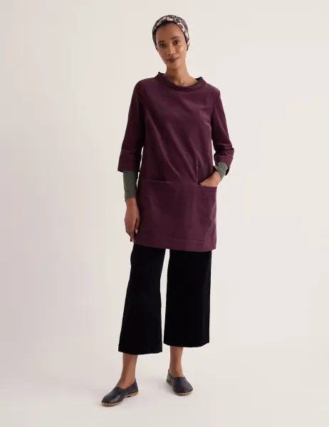 Seasalt Cornwall Pure Cotton Tunic Dark Purple