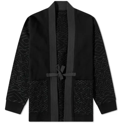 Samurai Embroidered Jersey Kimono