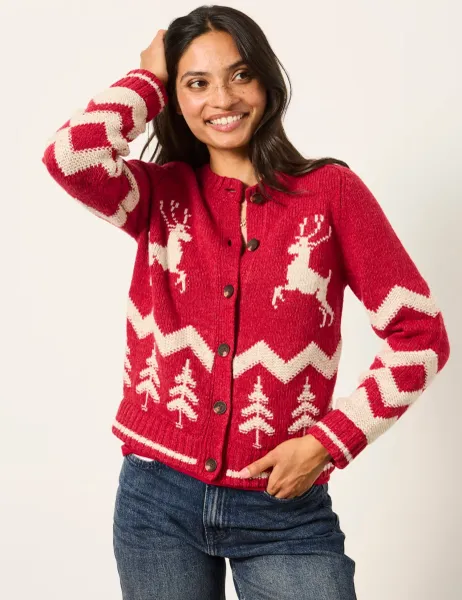 FatFace Wool Rich Cardigan