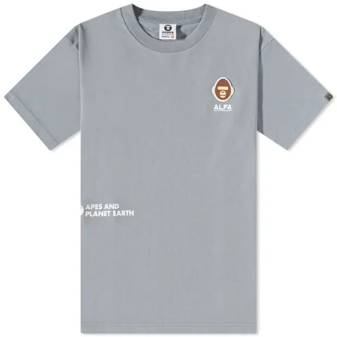 AAPE Aaper Alfa Basic One Point T-Shirt