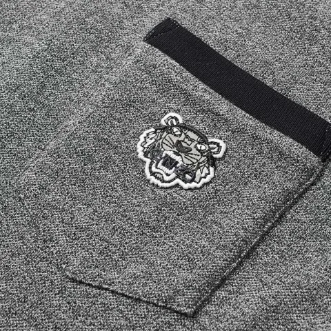 Contrast Tiger Logo Pocket Tee