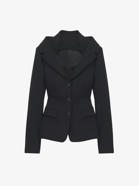Off-the-shoulder Harness Jacket