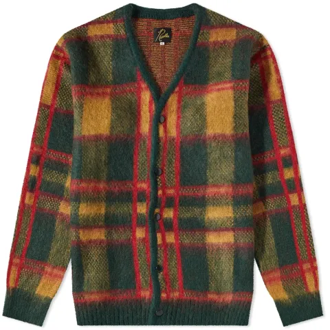 Mohair Tartan Cardigan