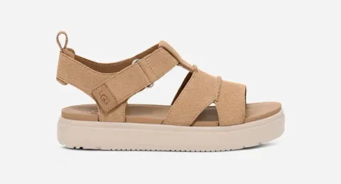 Zayne Fisher Slide for Women, Suede/Leather
