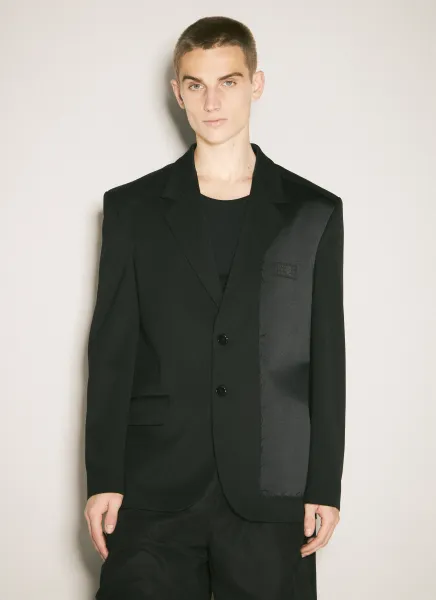 Inside-Out Single-Breasted Blazer