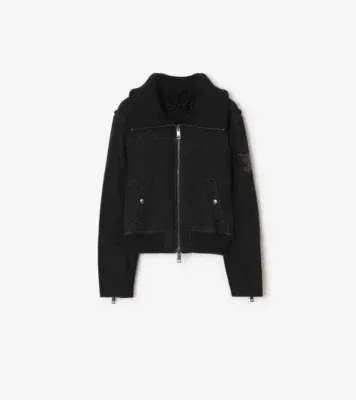 Suede Landport Jacket in Black