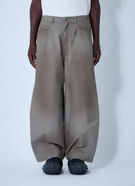 Washed Cotton Track Pants