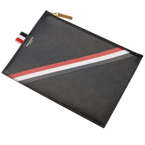 Diagonal Stripe Large Coin Wallet
