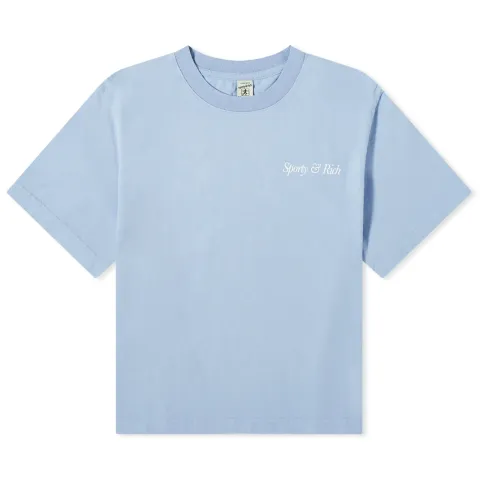Italic Logo Cropped T-Shirt