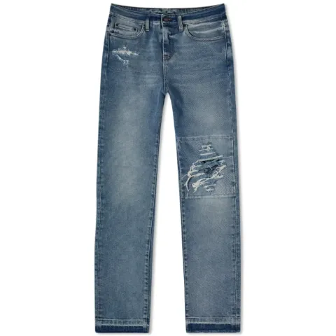 Distressed Knee Jeans