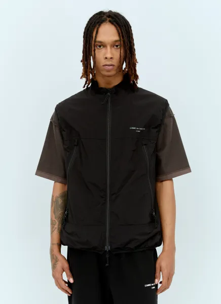 Logo Print Ripstop Vest