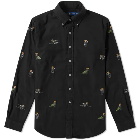 Multi Bear Embroidered Shirt