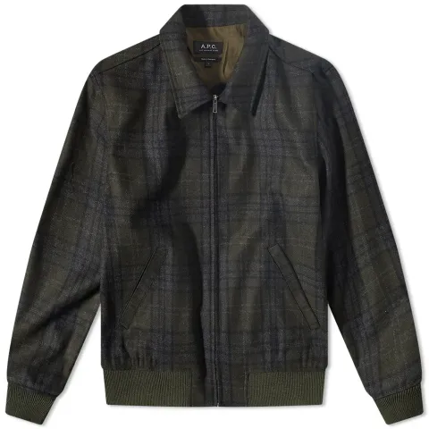 A.P.C Sutherland Check Wool Jacket