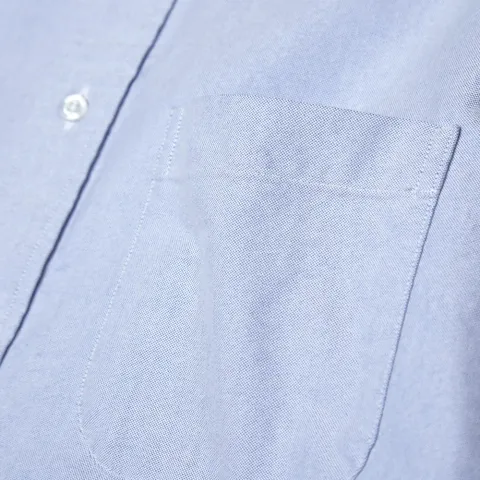 Stripe Collar Classic Oxford Shirt