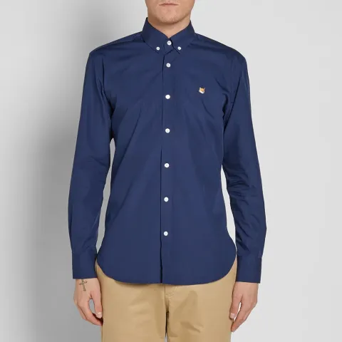 Maison Kitsuné Button Down Classic Poplin Shirt