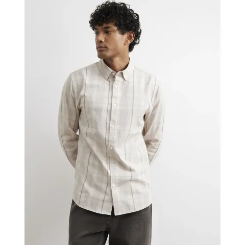 River Island Micro Check Corduroy Shirt