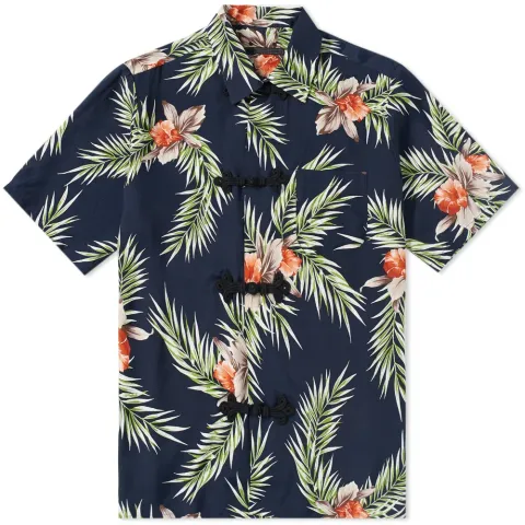 SOPHNET. Short Sleeve Kung Fu Shirt