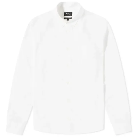 A.P.C. Edouard Logo Button Down Poplin Shirt