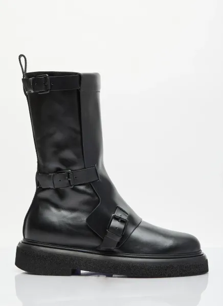 Leather Biker Boots