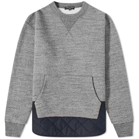 Quilt Hem Crew Sweat