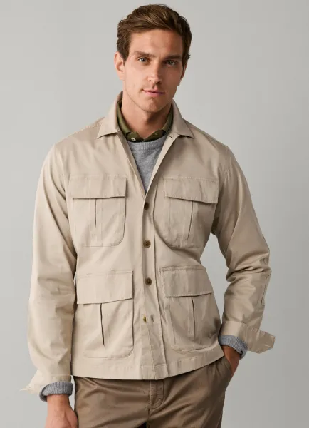 Hackett Stretch Cotton Velo Overshirt