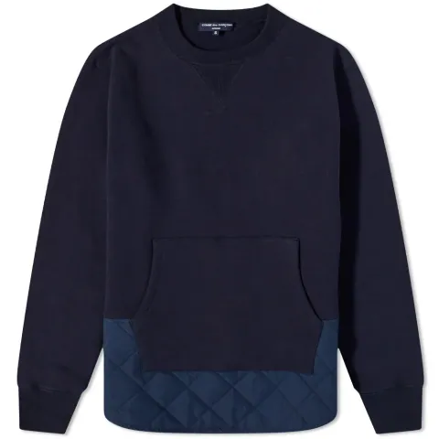 Quilt Hem Crew Sweat
