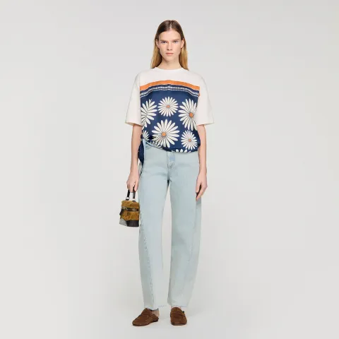Scarf print T-shirt
