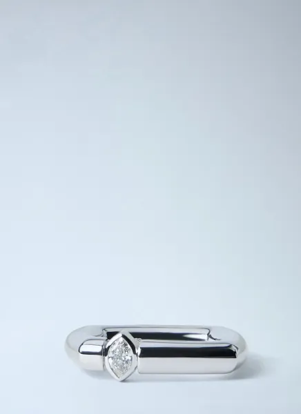 Slim Frame Diamond Ring
