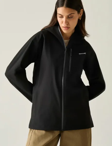 Birchdale II Waterproof Hooded Rain Jacket Black