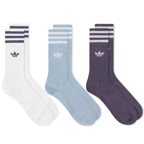 Solid Crew Sock - 3 Pack