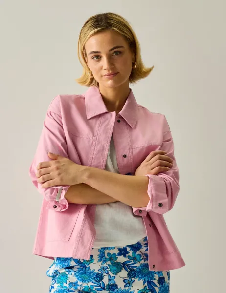 Avila Pure Cotton Shacket Pink