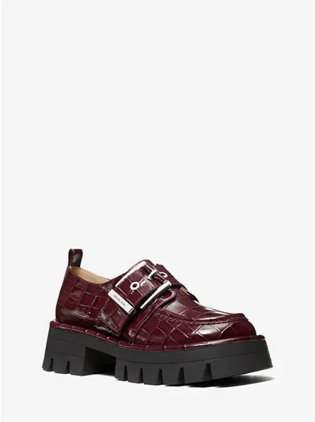 Colby Crocodile Embossed Leather Loafer