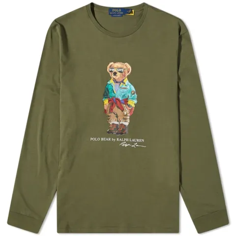 Long Sleeve Trekking Bear T-Shirt