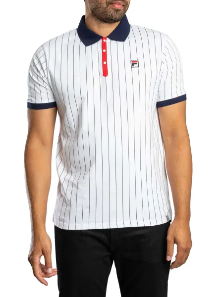 Fila Classic Vintage Striped Polo Shirt