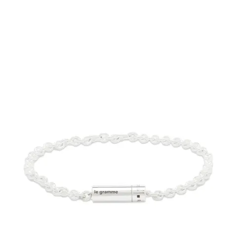 Polished Chain Cable Bracelet - Silver 11g