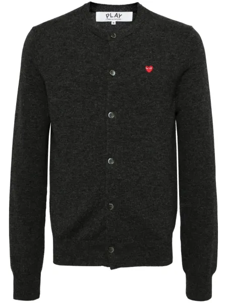 Small Heart Cardigan Black