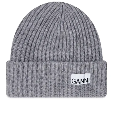 Logo Structured Rib Beanie