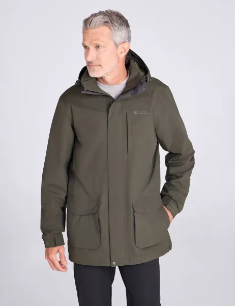 Mountain Warehouse Glacier II Extreme Waterproof Raincoat Khaki