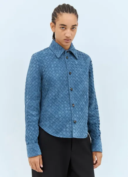 Intrecciato Suede Shirt