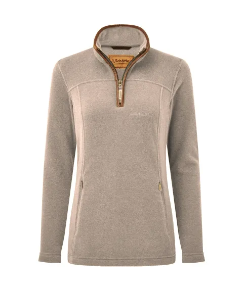Schöffel Country Tilton II Quarter Zip Fleece - Mushroom