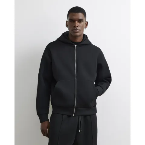 River Island Premium Oversized Zip Up Hoodie