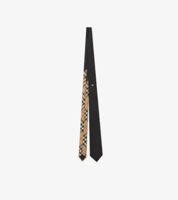 Knight Silk Tie in Black