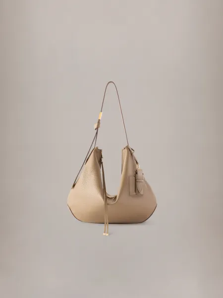 AMIRI WOMEN - WOMEN'S BISCOTTO SHOULDER BAG - Taupe