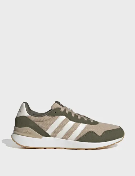Adidas Run 60s 4.0 Stripe Trainers Beige Mix