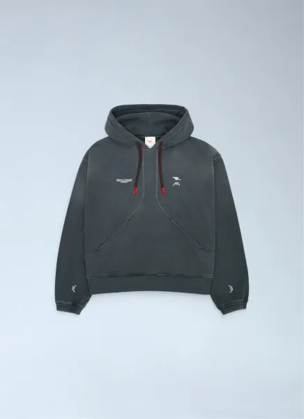 Logo Motif Hooded Sweatshirt