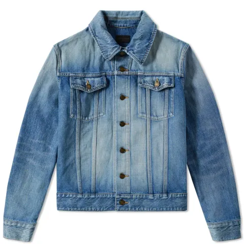 Embroidered Logo Denim Jacket