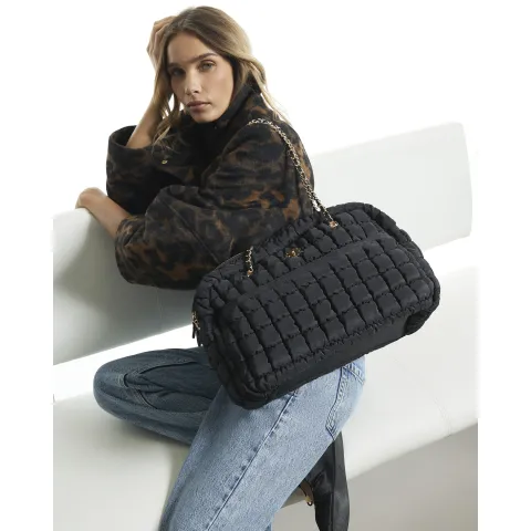 River Island Quilted Chain Handle Holdall