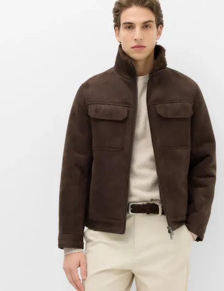 Marks & Spencer Faux suede shirling jacket
