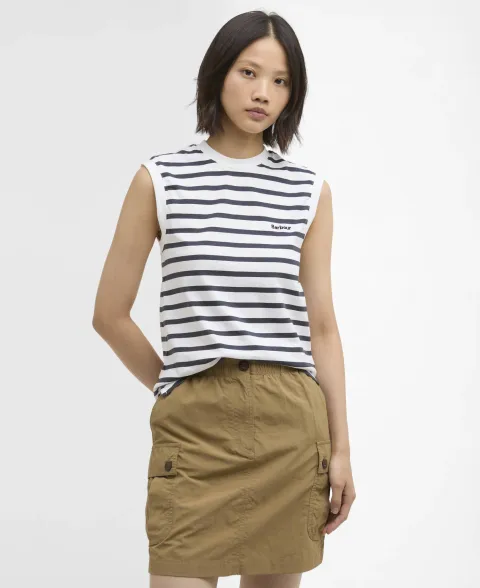 Debbie Striped Sleeveless Top