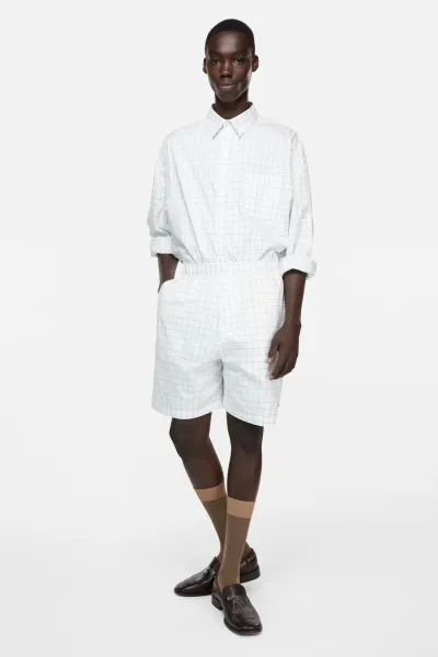 Casual check shorts